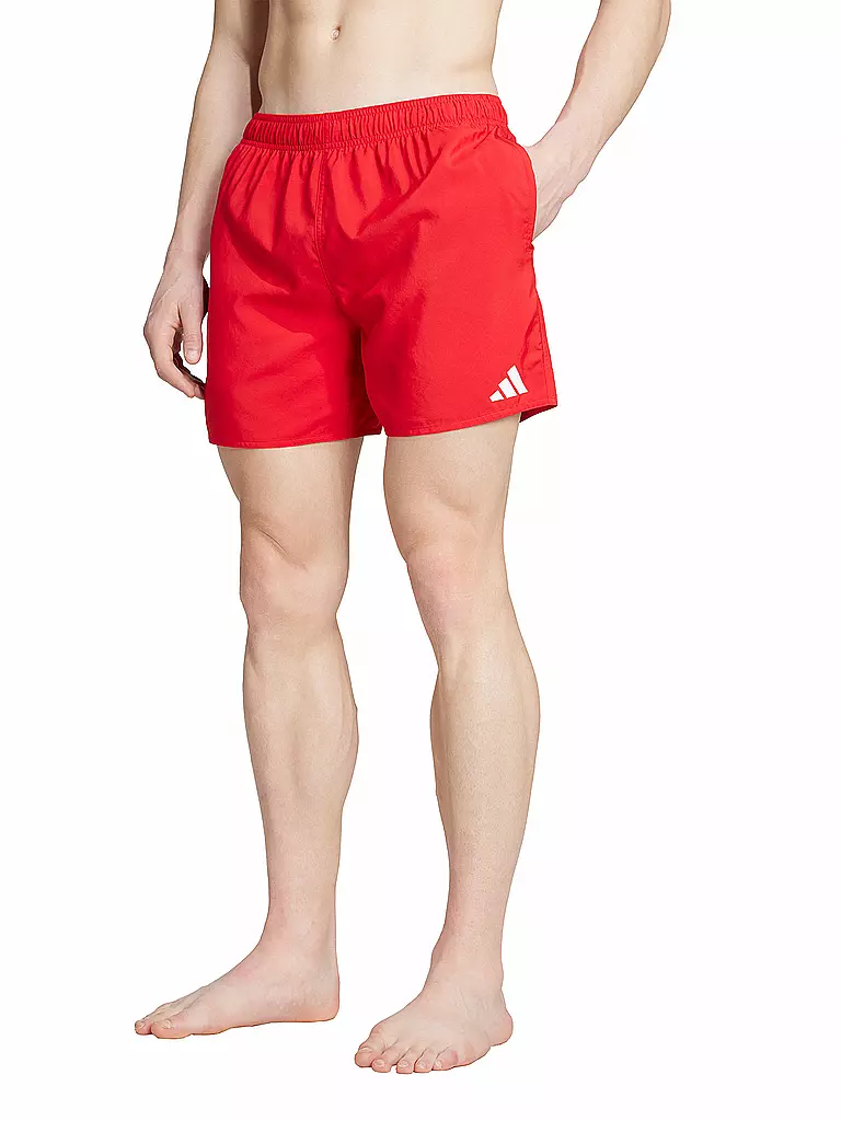 ADIDAS | Pantaloncini da bagno da uomo Essentials 5" | Rosso scuro