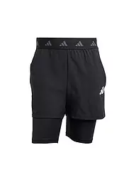 ADIDAS | Pantaloncini da fitness da uomo Gym 2in1 | Nero