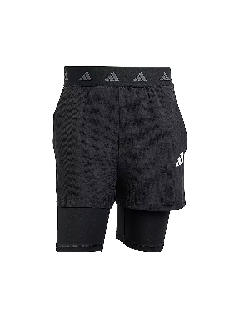 ADIDAS | Pantaloncini da fitness da uomo Gym 2in1 | Nero