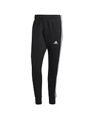ADIDAS | Pantaloni da jogging da uomo Essentials French Terry con polsini affusolati e 3 strisce | Nero