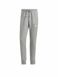 ADIDAS | Pantaloni da jogging da uomo Essentials French Terry con polsini affusolati e 3 strisce | Grigio