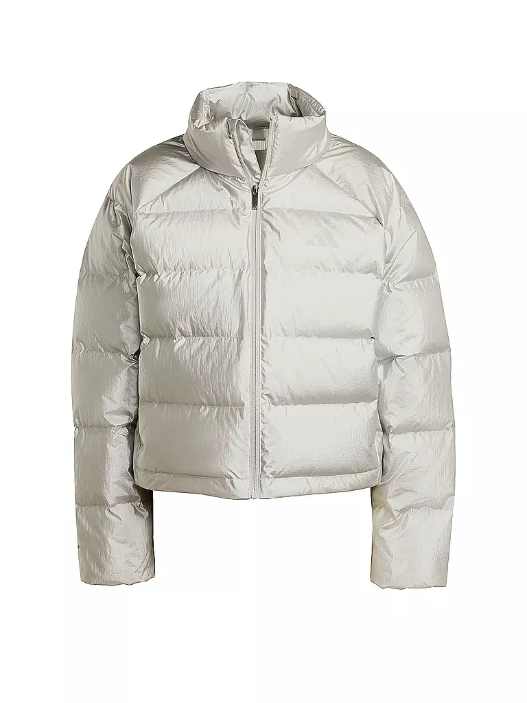 ADIDAS | Piumino da donna Helionic Holiday CLIMAWARM | Argento
