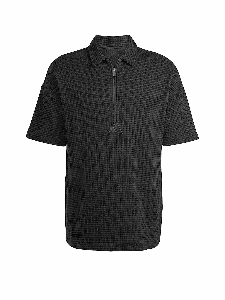 ADIDAS | Polo da uomo ALL SZN in maglia waffle | Nero