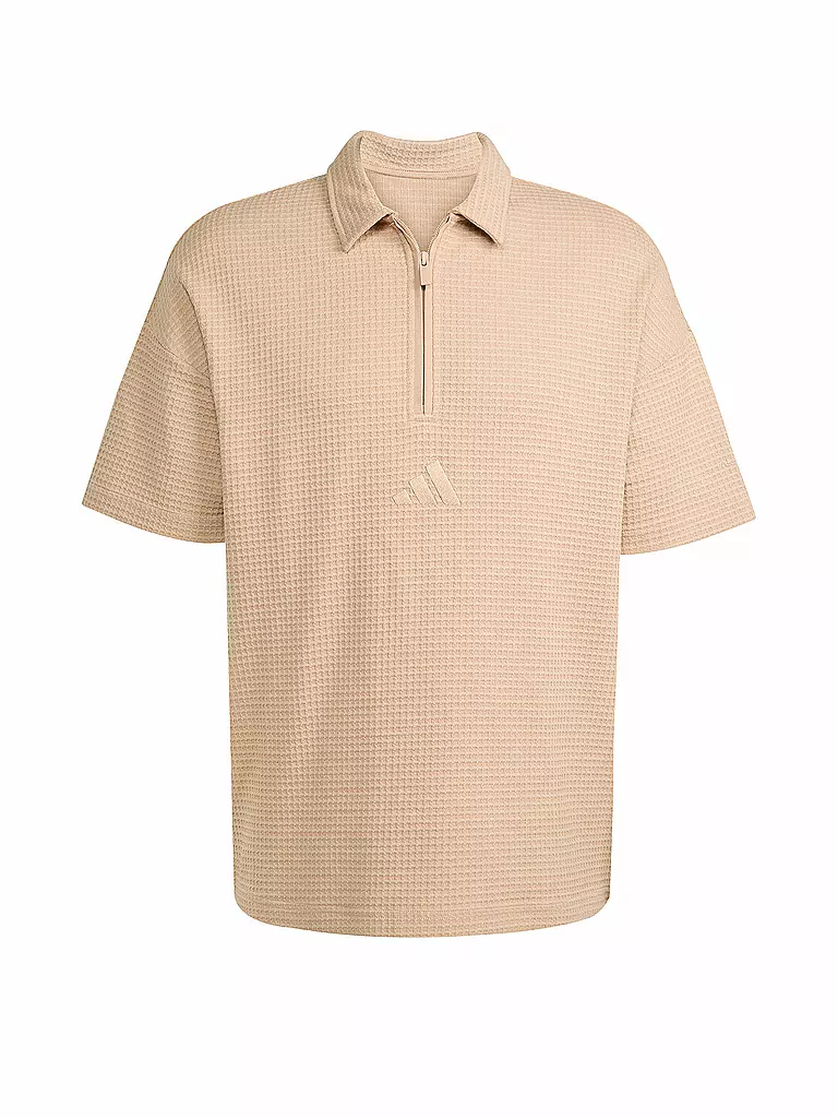 ADIDAS | Polo da uomo ALL SZN in maglia waffle | Cammello