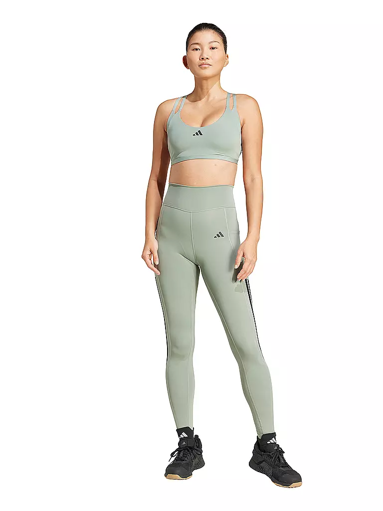 ADIDAS | Reggiseno sportivo da donna Aerim a supporto leggero | Verde chiaro