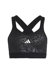 ADIDAS | Reggiseno sportivo da ragazza con stampa animalier e marshmallow | Nero