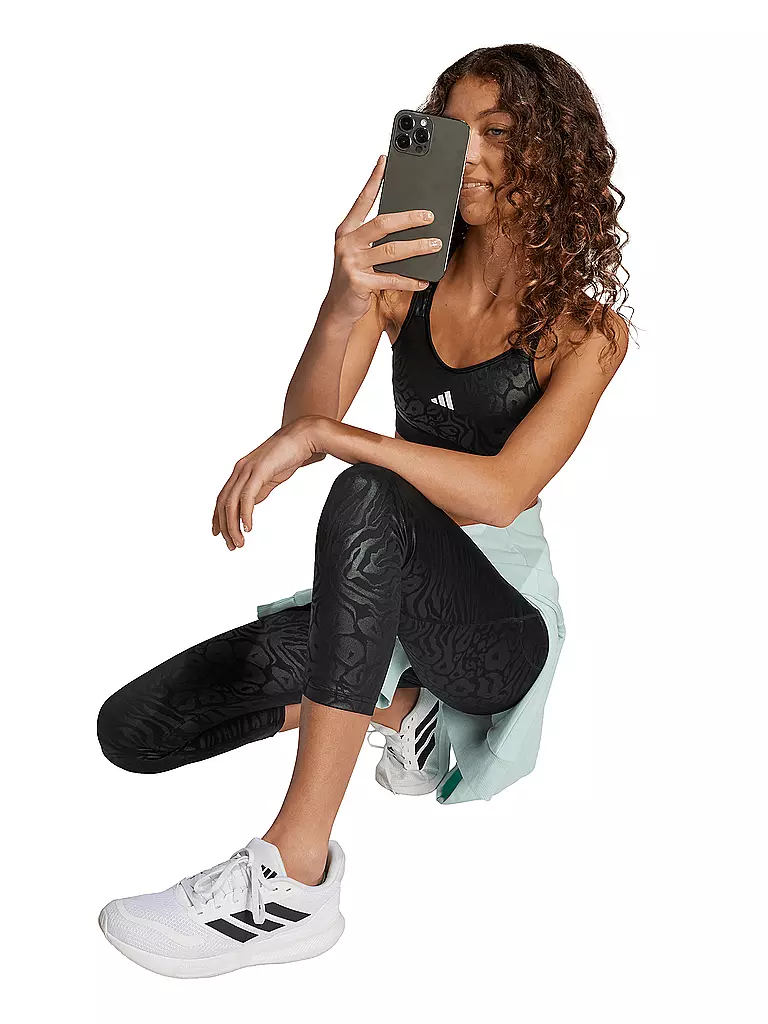 ADIDAS | Reggiseno sportivo da ragazza con stampa animalier e marshmallow | 