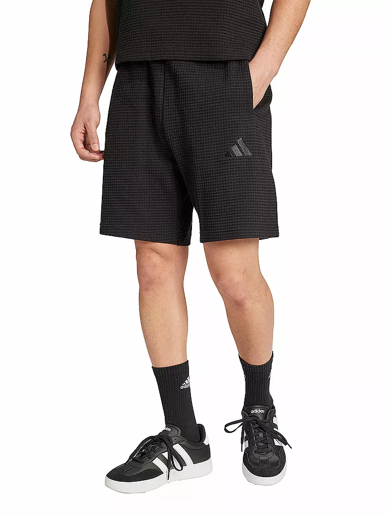 ADIDAS | Short da uomo ALL SZN in maglia waffle | Nero