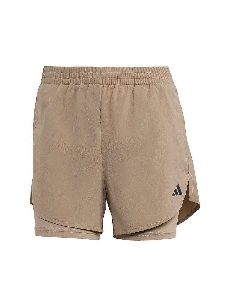 ADIDAS | Shorts da allenamento AEROREADY 2in1 da donna | Marrone