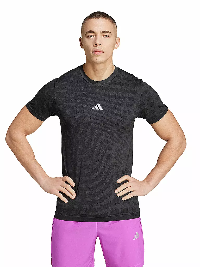 ADIDAS | T-shirt da allenamento da uomo Gym+Seamless | Nero