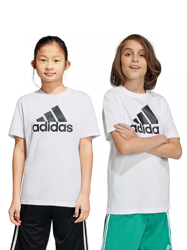 ADIDAS | T-shirt da bambino Essentials con logo grande | Bianco