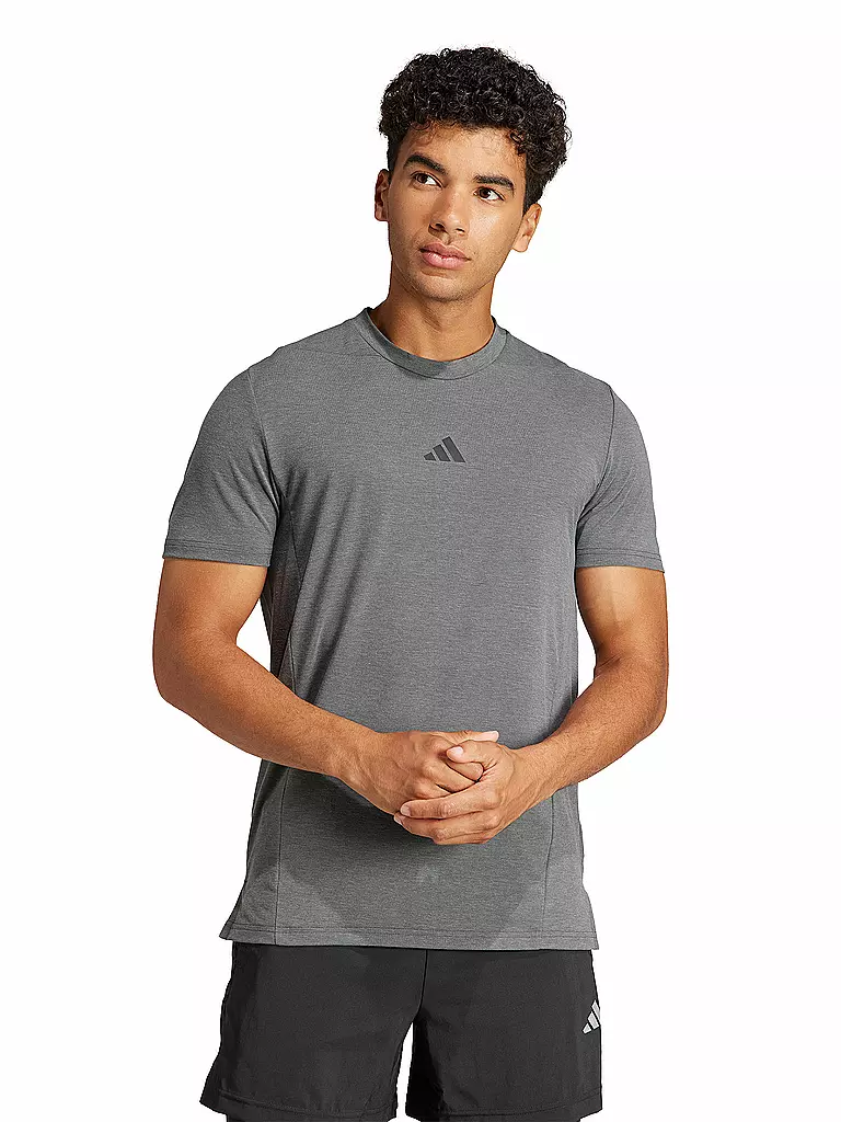 ADIDAS | T-shirt da fitness da uomo D4T | Grigio chiaro
