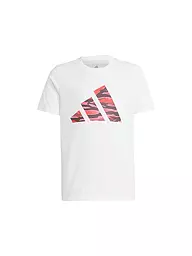 ADIDAS | T-shirt da ragazza con logo camouflage | Bianco
