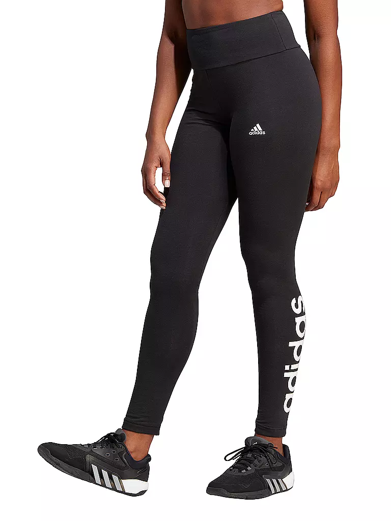 ADIDAS | Tight da donna Essentials a vita alta con logo | Nero