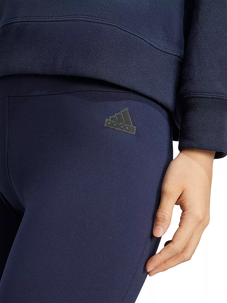 ADIDAS | Tight da donna Signature con stampa grafica a vita alta 7/8 | Blu scuro