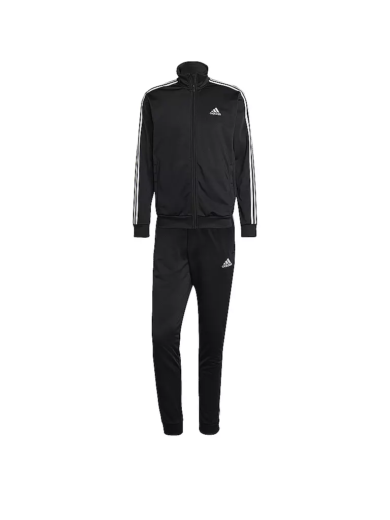 ADIDAS | Tuta da uomo Sportswear Basic a 3 strisce in tricot | Nero
