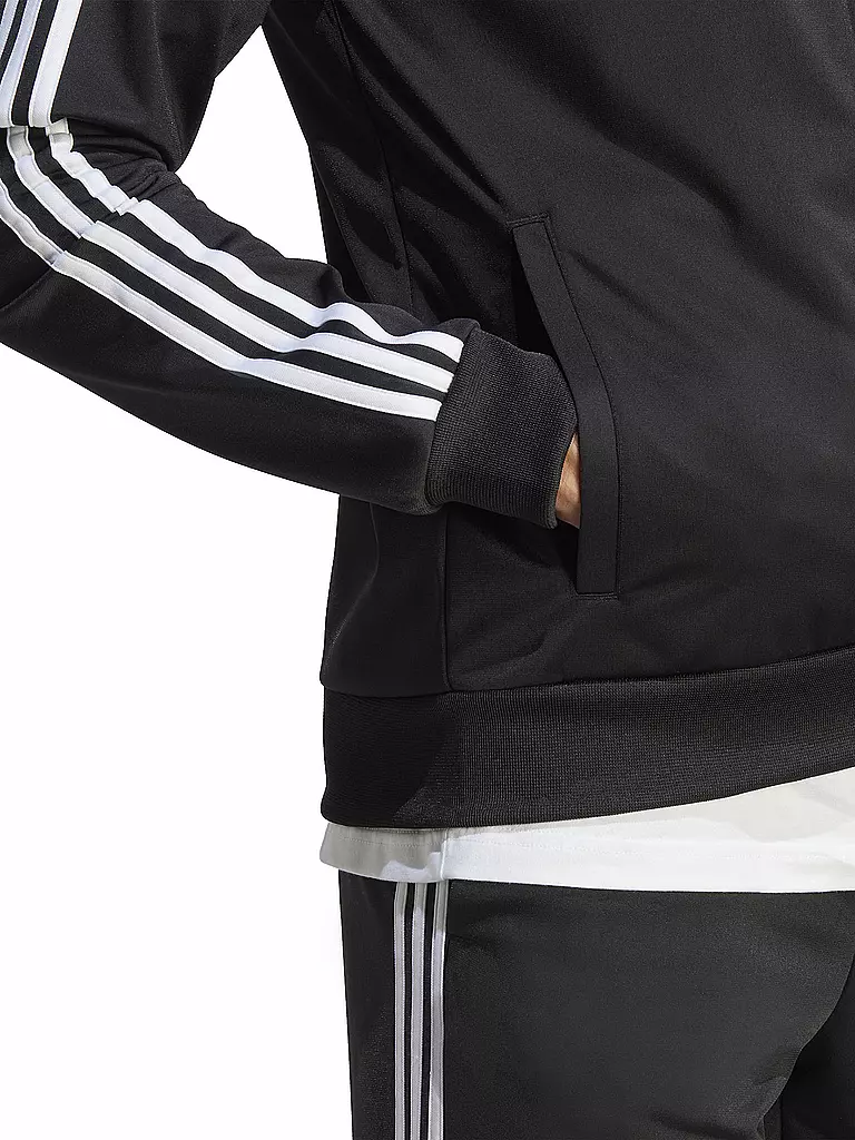 ADIDAS | Tuta da uomo Sportswear Basic a 3 strisce in tricot | Nero