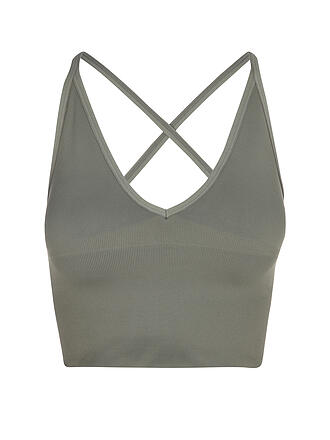 AIM'N | Reggiseno sportivo da donna Bralette con schiena incrociata, modellante, senza cuciture, supporto medio