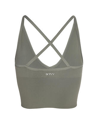 AIM'N | Reggiseno sportivo da donna Bralette con schiena incrociata, modellante, senza cuciture, supporto medio
