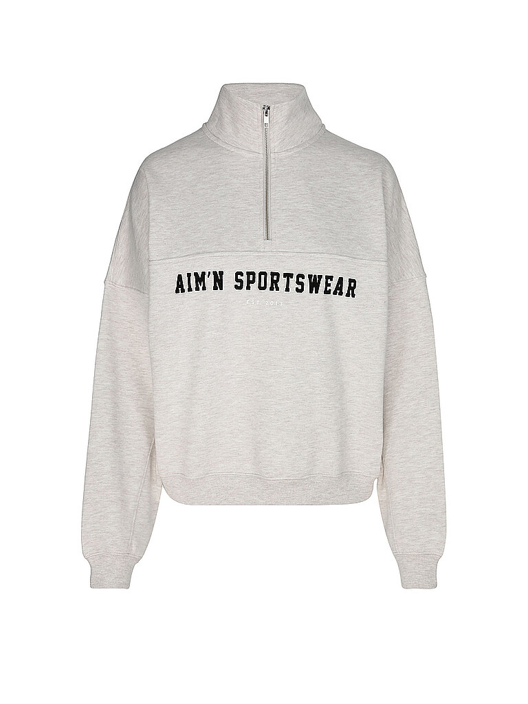 Sweater da donna Varsity con zip beige XS
