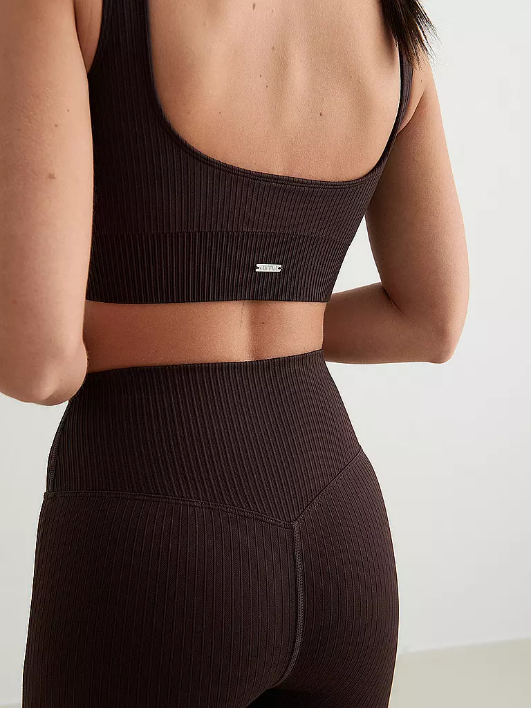 AIM'N | Reggiseno sportivo da donna a coste senza cuciture con supporto medio |