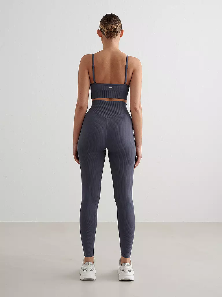 AIM'N | Reggiseno sportivo da donna a coste senza cuciture cropped |