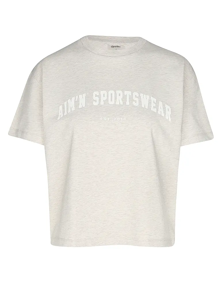AIM'N | T-shirt da donna Boxy Varsity | Beige