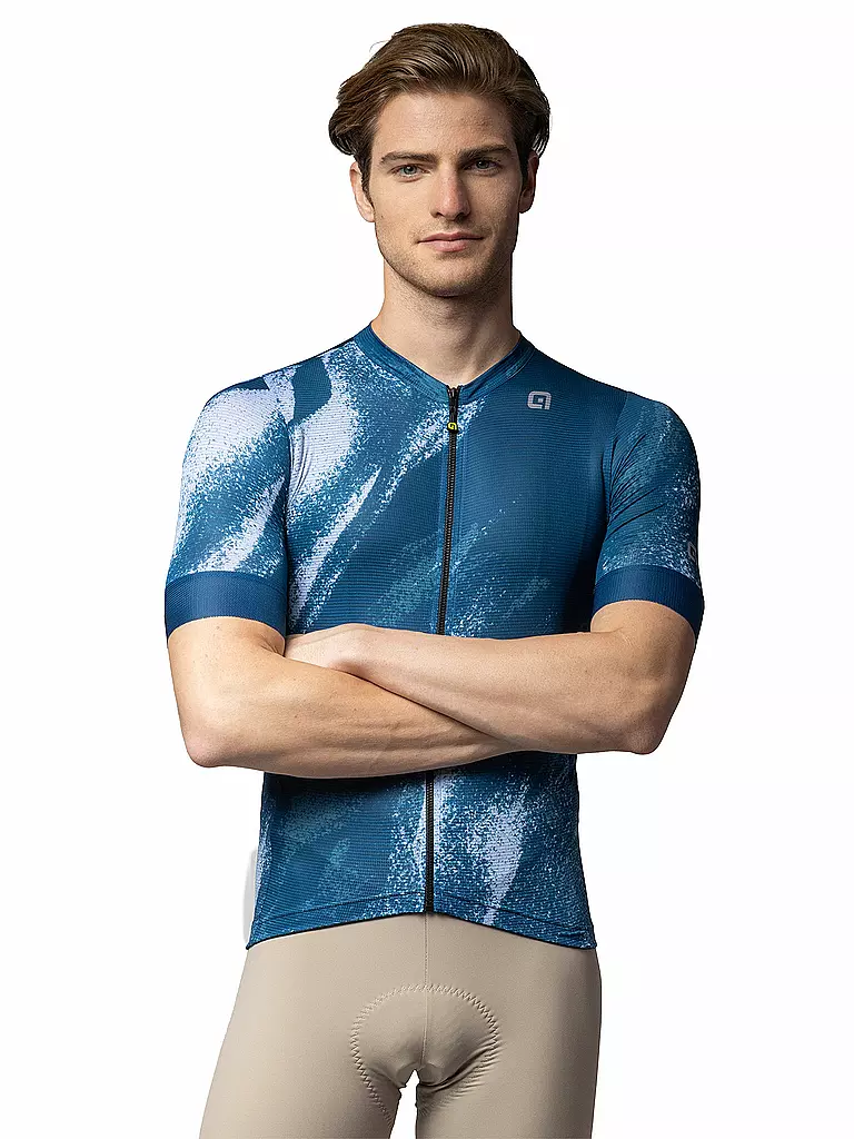 ALE | Maglia da ciclismo da uomo Trace | Blu scuro