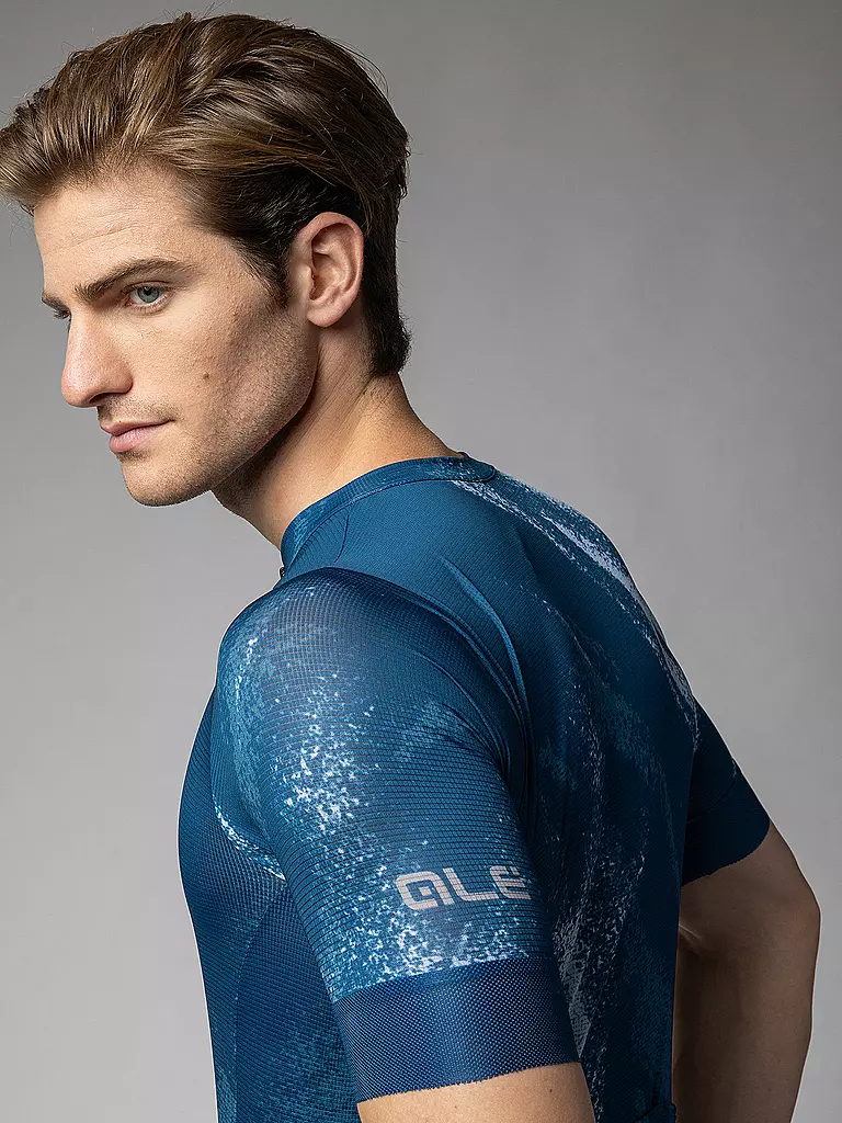 ALE | Maglia da ciclismo da uomo Trace | Blu scuro