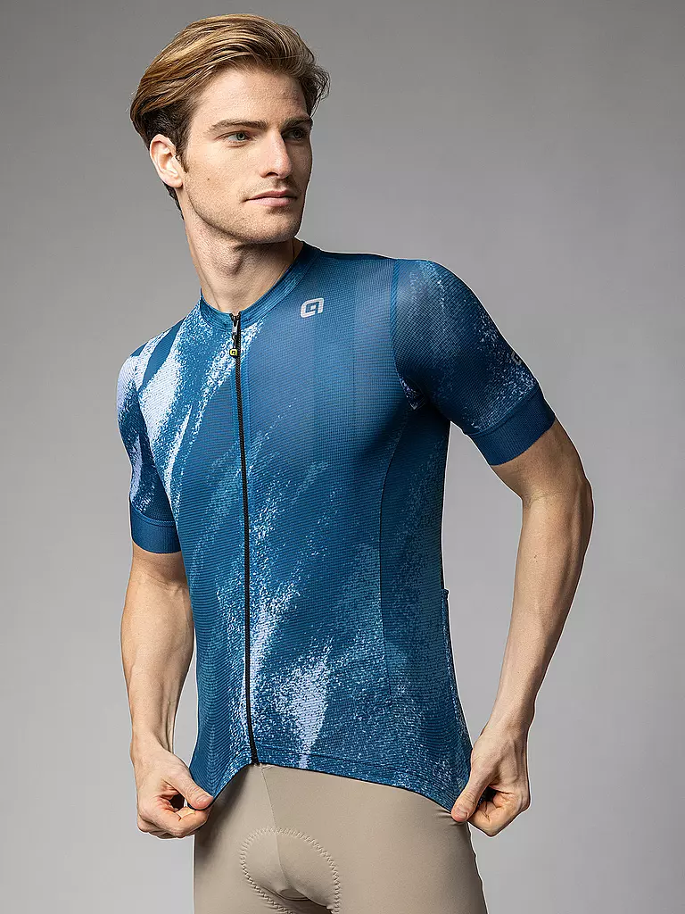ALE | Maglia da ciclismo da uomo Trace | Blu scuro