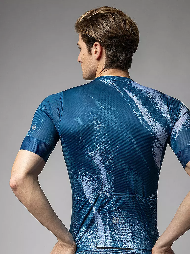 ALE | Maglia da ciclismo da uomo Trace | Blu scuro