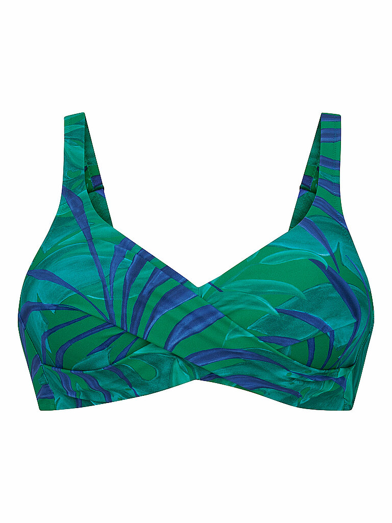 Bikinioberteil da donna Leaf it verde scuro 46D