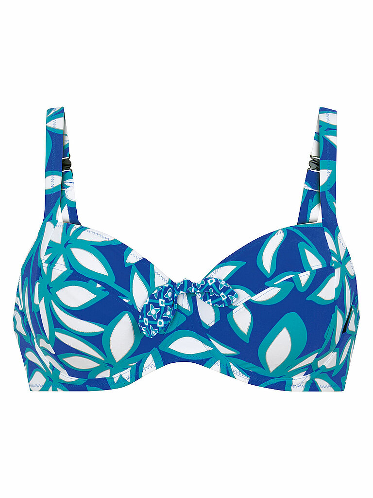 Bikinioberteil da donna RF-Beach Blossom blu 38F