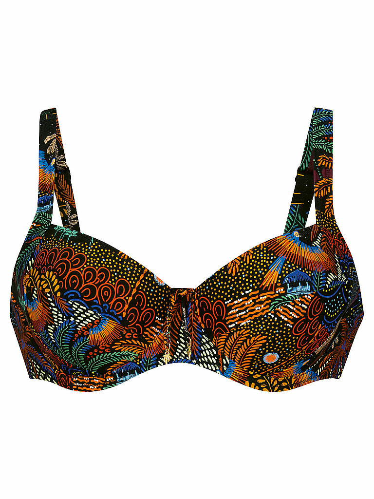 Top bikini da donna RF-Tropical Nights marrone 40F