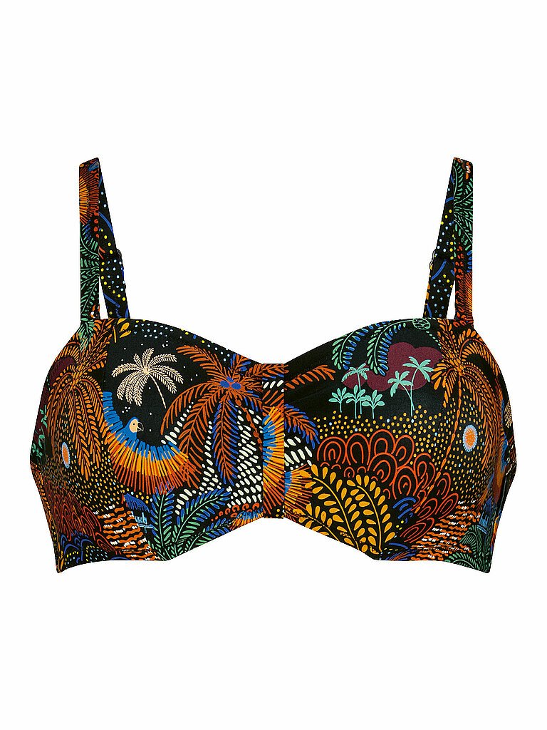 Top bikini da donna RF-Tropical Nights marrone 44D