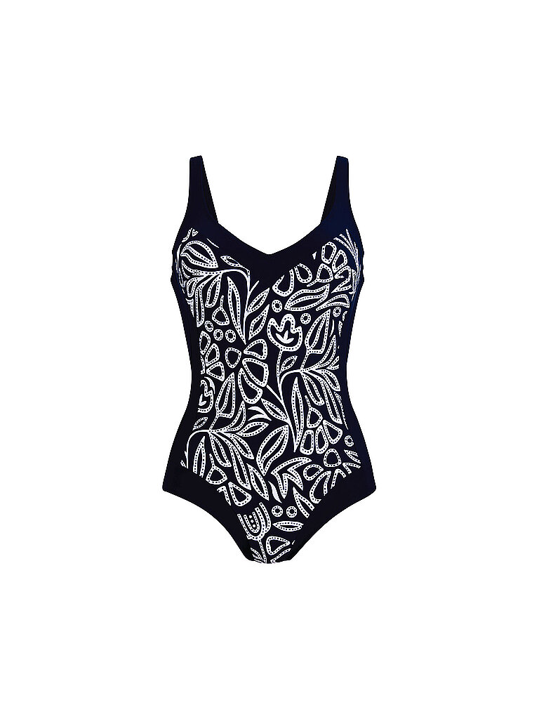 Costume da bagno da donna Flower Dots Sidonia blu 46E