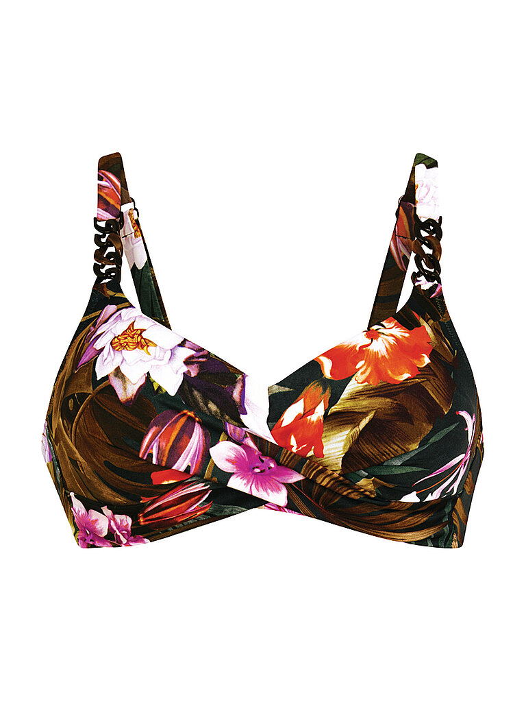 Bikinioberteil da donna Botanical Marnie marrone 42B