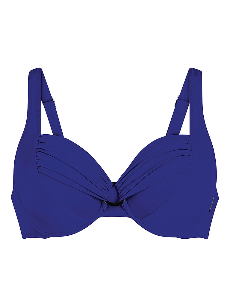 Bikinioberteil da donna Shiny Hermine blu 44D