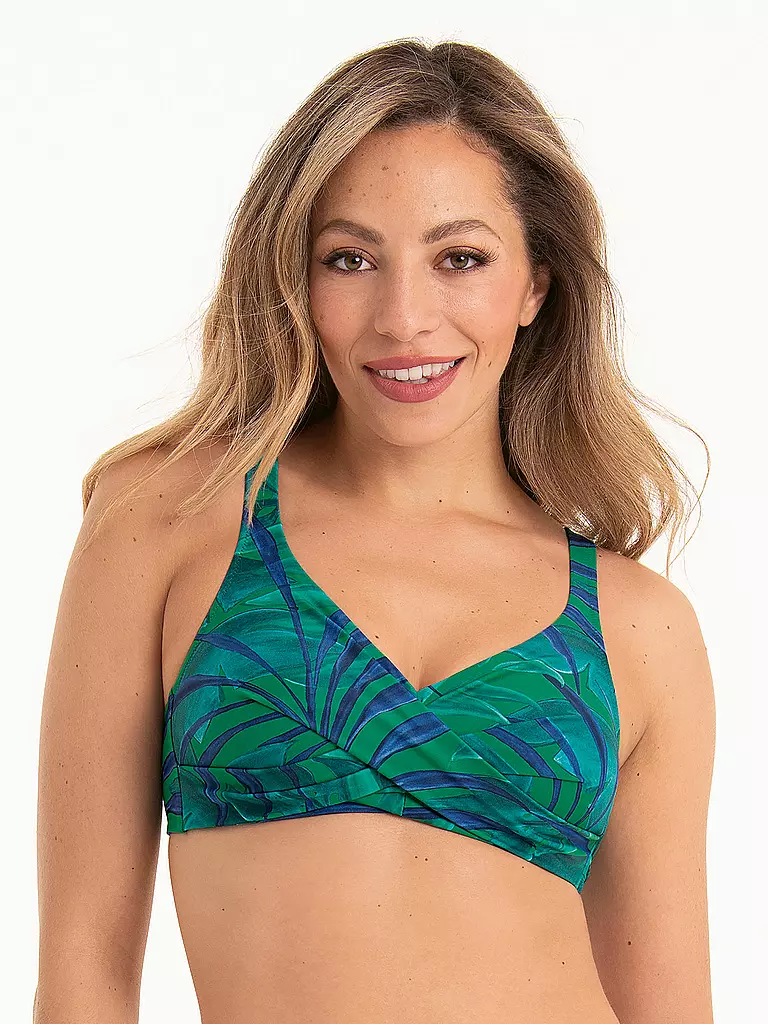 ANITA | Bikinioberteil da donna Leaf it | Verde scuro