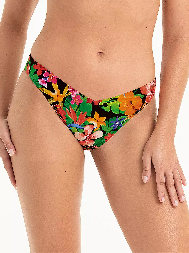 ANITA | Slip bikini da donna RF-Wild Garden | Nero