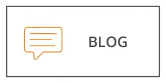 Una semplice grafica mostra un'icona arancione a forma di fumetto con tre linee orizzontali accanto alla parola "BLOG" in grassetto e in grigio. Il design è minimalista con uno sfondo bianco e un sottile bordo grigio.