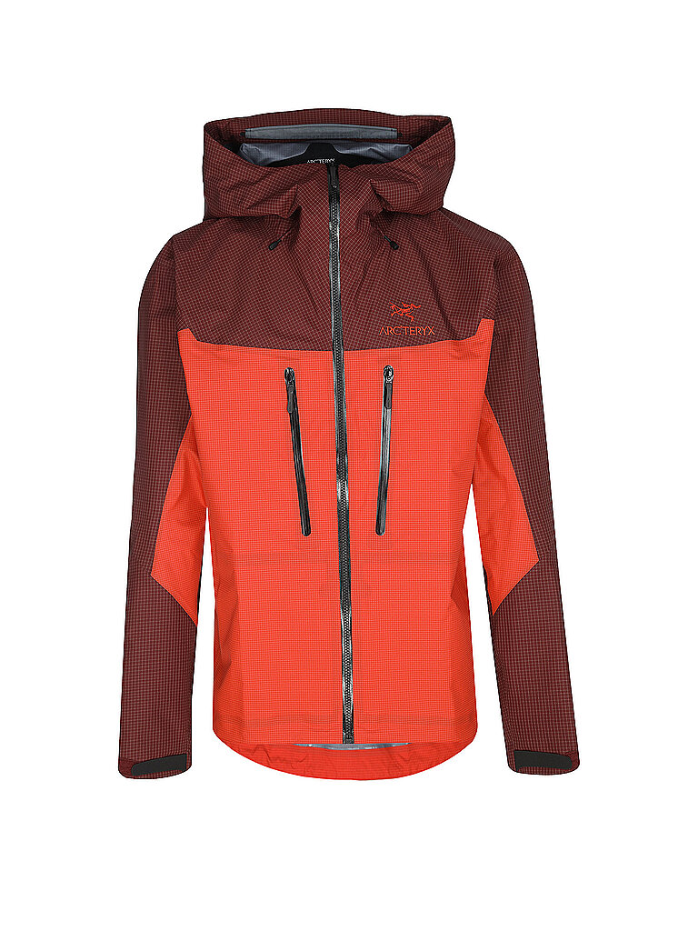 Arcteryx Giacca da turismo da uomo Alpha 3L GTX Hoodie rosso L