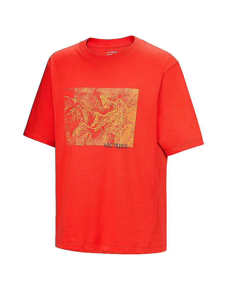 Arcteryx Herren T-Shirt Kragg rosso XL