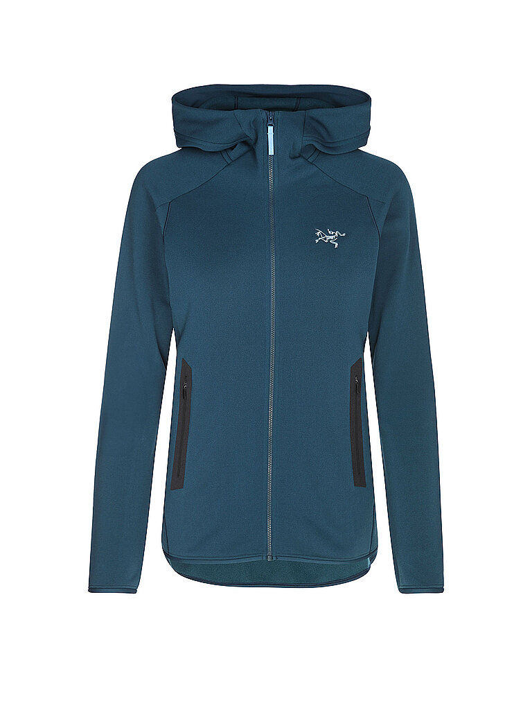 Arcteryx Giacca in pile da donna Kyanite con cappuccio blu XS