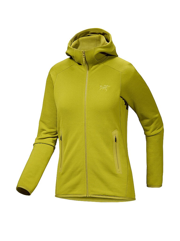 Arcteryx Giacca in pile da donna Kyanite con cappuccio oliva L