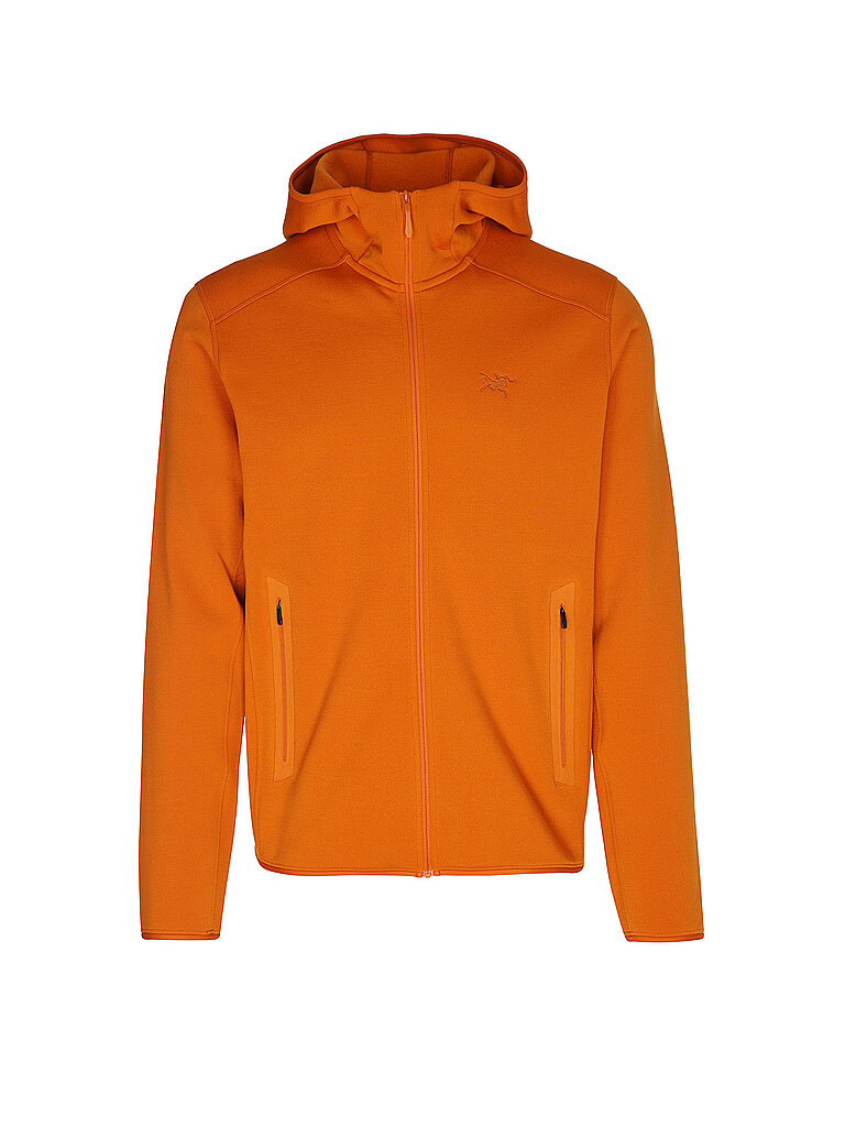 Arcteryx Giacca in pile da uomo Kyanite con cappuccio arancione XL