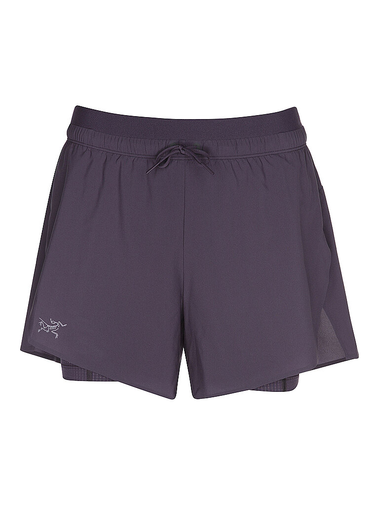 Arcteryx Shorts da donna Norvan 2in1 5 lilla XL
