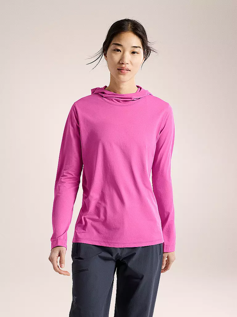 ARCTERYX | Felpa funzionale da donna con cappuccio Taema | Fucsia