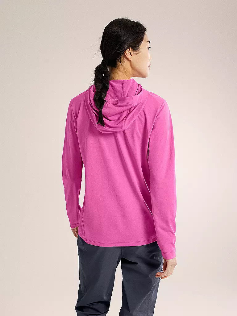 ARCTERYX | Felpa funzionale da donna con cappuccio Taema | Fucsia