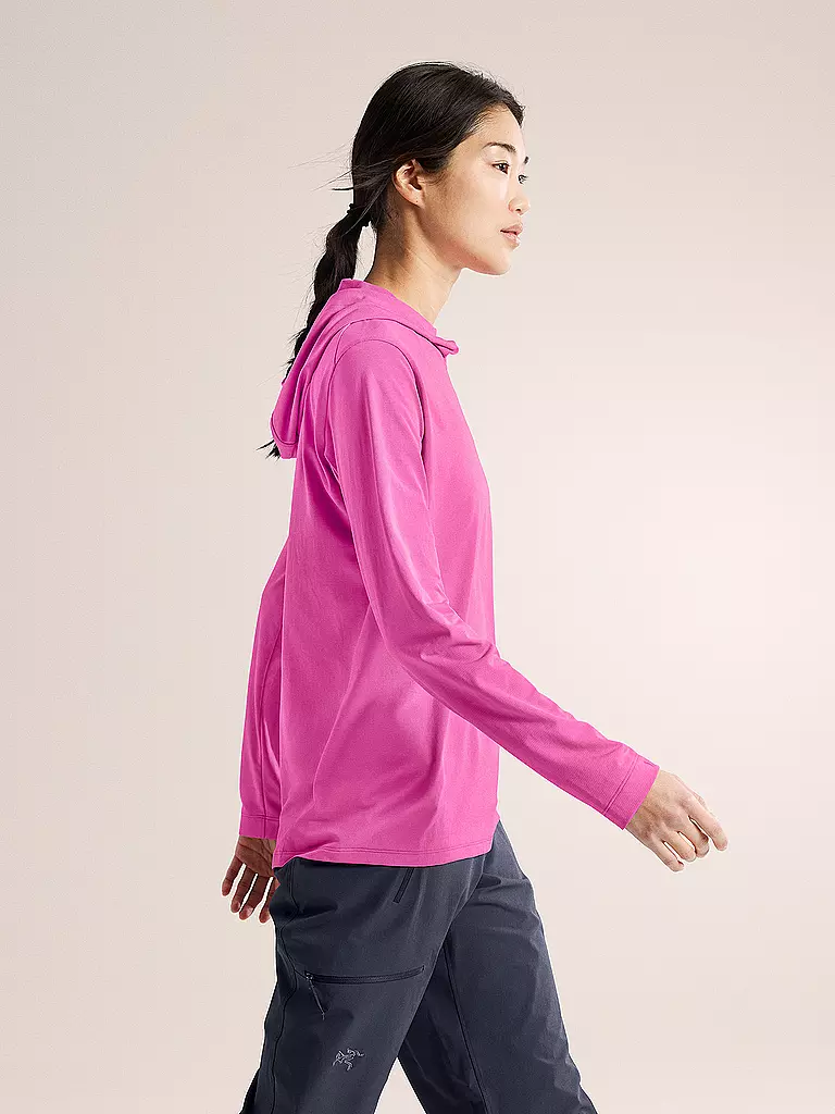 ARCTERYX | Felpa funzionale da donna con cappuccio Taema | Fucsia